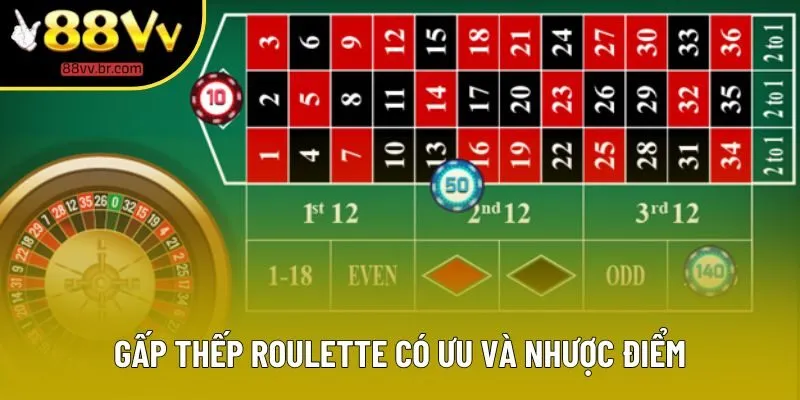 Gấp thếp Roulette có ưu và nhược điểm